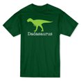 thumbnail image 1 of Dadasaurus Cool Fathers Day Men's Forest Green T-shirt, 1 of 1
