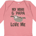 thumbnail image 4 of Inktastic My Mimi and Papa Love Me Sloth Girls Long Sleeve Baby Bodysuit, 4 of 5