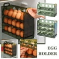 thumbnail image 4 of QHUDLV Flippable Egg Fridge Organizer 20/30 Capacity Clear Egg Storage Refrigerator I0, 4 of 9