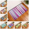 thumbnail image 2 of Colorful Stripe Doormat for Entrance Door Outdoor Indoor Striped Kitchen Area Rugs Anti Slip Bedroom Carpet Door Floor Mat, 2 of 5