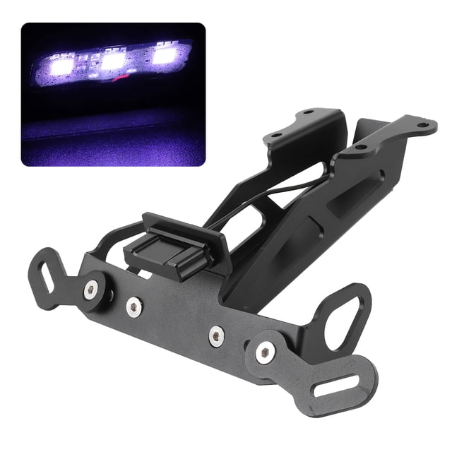 Soporte para placa de matrícula trasera, soporte para placa de matrícula con eliminación de guardabarros, soporte para placa de matrícula con luz, soporte para plac