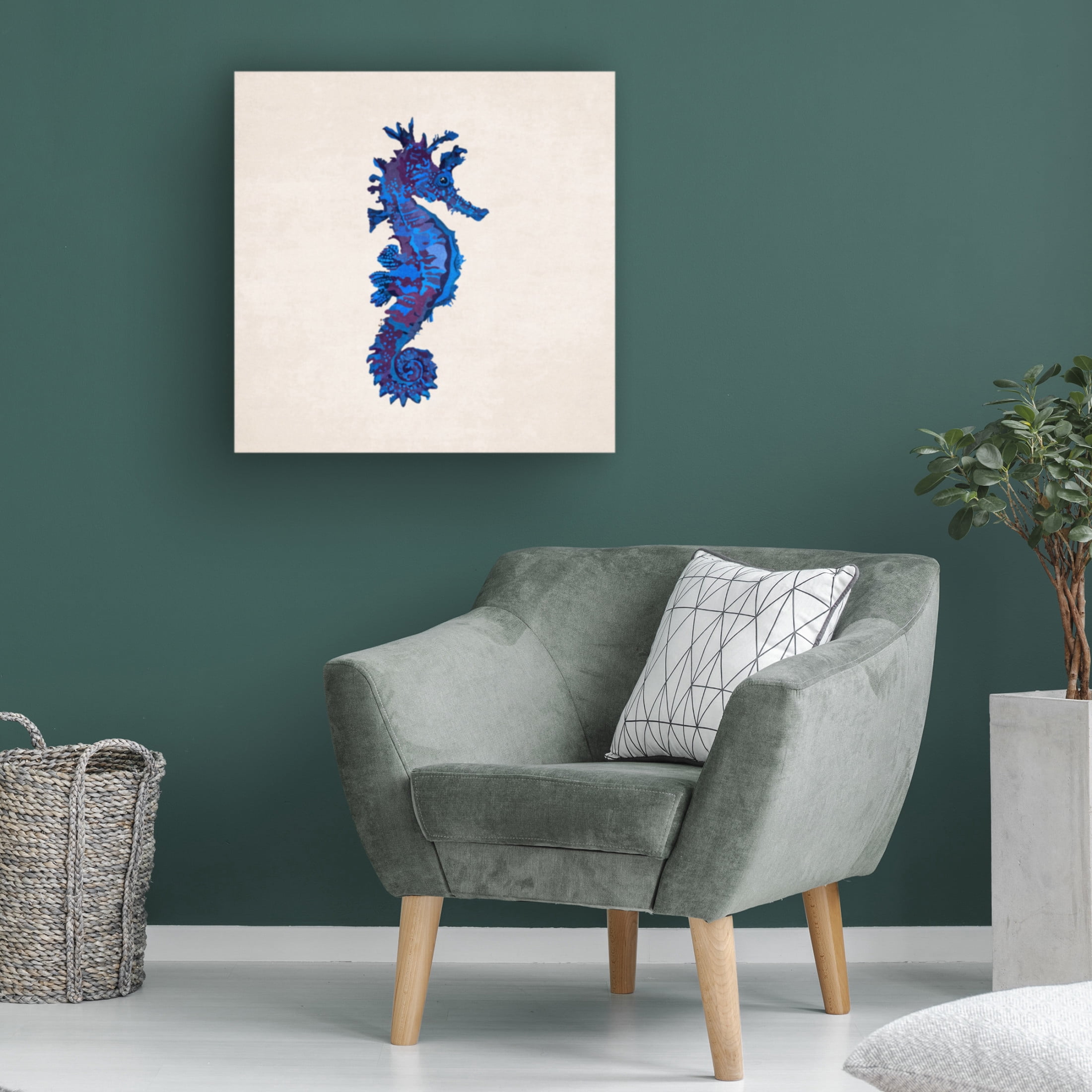 Trademark Fine Art Emel Tunaboylu Mor Canvas Wall Art
