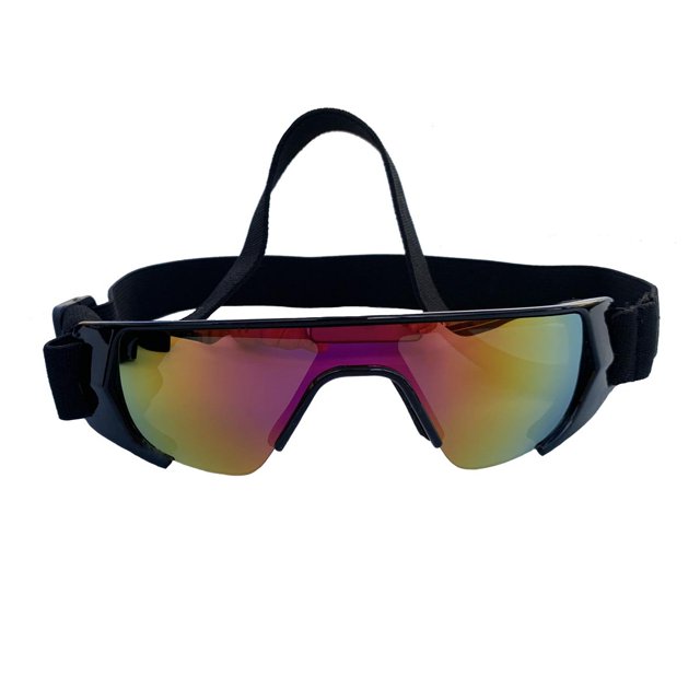 Gafas protectoras para perros, gafas de sol para perros pequeños, impermeables, resistentes al viento y con protección UV y correa ajustable.
