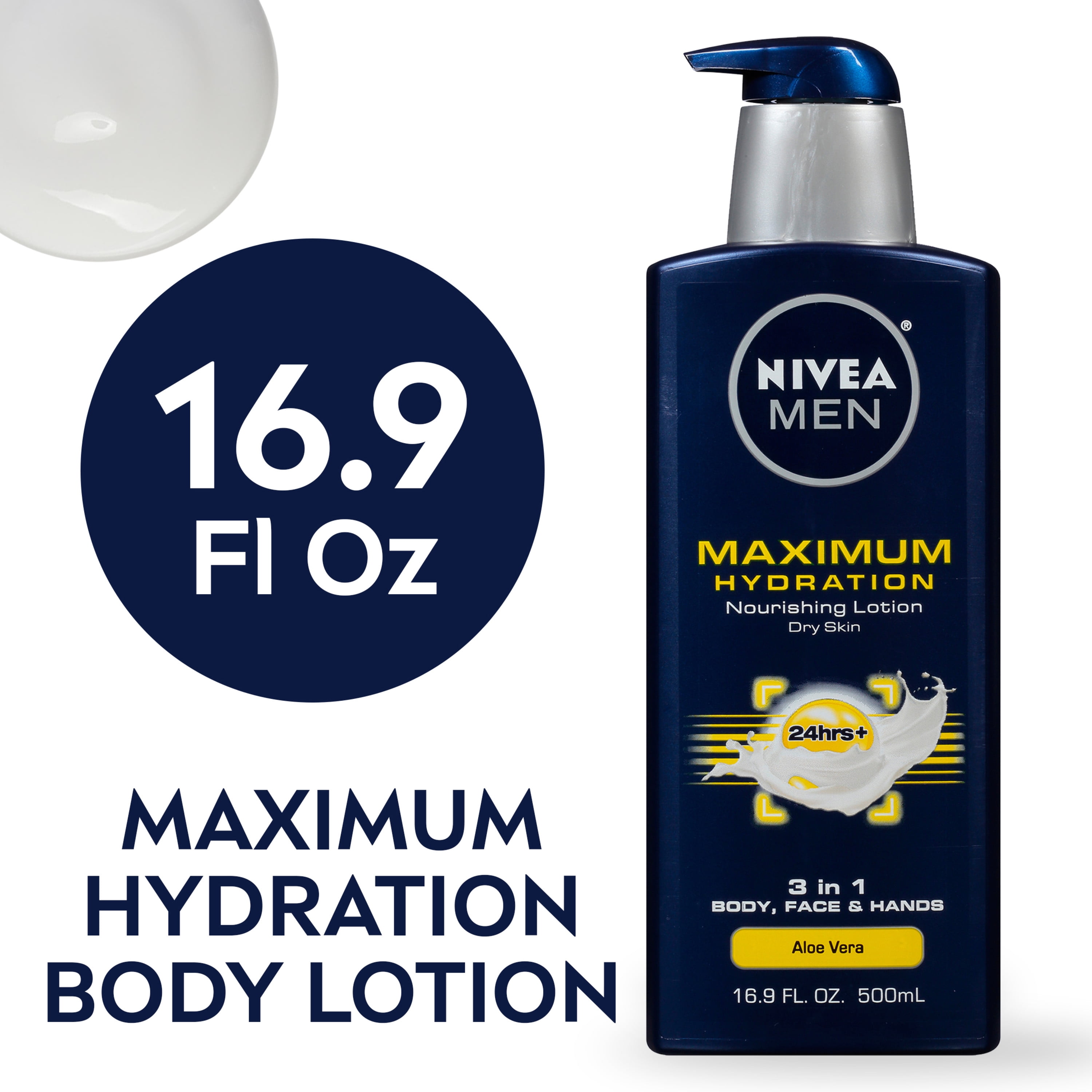 MEN Maximum Hydration 3-in-1 Body Lotion, 16.9 Fl Oz Bottle - Walmart.com