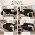 thumbnail image 5 of AAQZ 87" Comfy Sofa for Living Room, 3 Seater Chenille Fabric Couch for Small Space, Dark Gray, 5 of 11