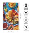 thumbnail image 2 of Balery Vibrant Picnic Food Spread Toalla de Microfibra Premium con Estampado – 27.5x16 pulgadas, Alta Absorción, Suave y Aterciopelada, Secado Rápido, 2 of 6