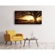 thumbnail image 5 of Bosque con atardecer dorado, pintura natural de paisaje decorativa, ideal para salas, dormitorios, oficinas o paredes del hogar. Con marco, puede colgarse directamente., 5 of 7