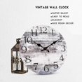 thumbnail image 5 of Reloj de pared, reloj de pared vintage para el hogar, dormitorio, sala de estar (10 pulgadas), 5 of 5