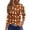 4# Saffron, variant on Halloween Shirts for Women 3/4 Sleeve Casual Tunic Tops Funny Bat,Ghost,Pumpkin Printed Costume Holiday Blouses Khaki 2XL