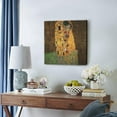 thumbnail image 6 of Gustav Klimt Canvas Wall Art - This Kiss Basio Famous Oil Painting Classic Artwork Picture Print with Framed Painting Hang for Home Office Bedroom Living Room Wall Decor-13.5"X13.5", 6 of 7