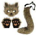 thumbnail image 3 of Festive : Set Realistic Furry Gloves & Tail For And Festive, 3 of 3