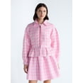 thumbnail image 2 of Free Assembly Women's and Women's Plus Houndstooth Peplum Jacket, Sizes XS-4X, 2 of 6