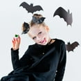 thumbnail image 2 of Black Bat Bow Hairpin for Children's Halloween - Gothic Wing Hair Clips for and Decorative Hair Accessories - B, 2 of 9