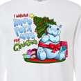 thumbnail image 4 of Inktastic I Wanna Hippopotamus for Christmas Cute Hippo Long Sleeve T-Shirt, 4 of 5