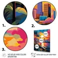 thumbnail image 3 of Designart "Pop Art Maui II" Cityscapes Floater Framed Wall Art Print, 3 of 7