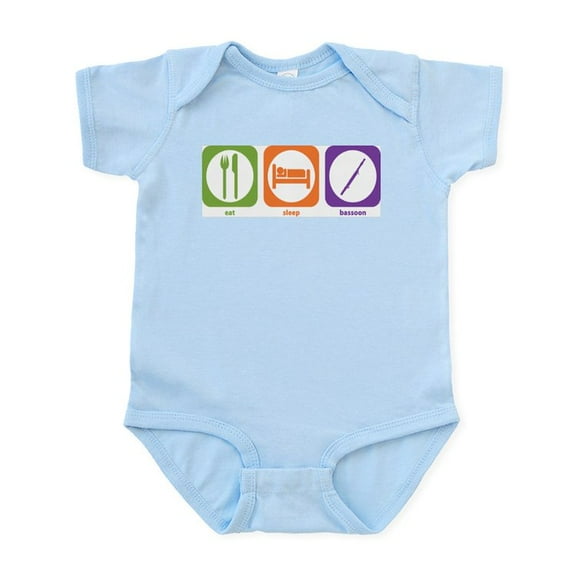 CafePress - Eat Sleep Bassoon Infant Bodysuit - Baby Light Bodysuit, Size Newborn - 24 Months