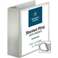 thumbnail image 3 of (2 pack) Business Source D-Ring Binder w/ Pockets 4" Capacity White 28444, 3 of 3