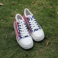 thumbnail image 3 of NOKIO Women's Independence Day American Flag Printed Sponge Cake And Canvas Shoes Casual Shoes Women's Canvas Shoes Vulcanize Soft Ladies Autumn Loafers Flat Shoes Sneakers, 3 of 8
