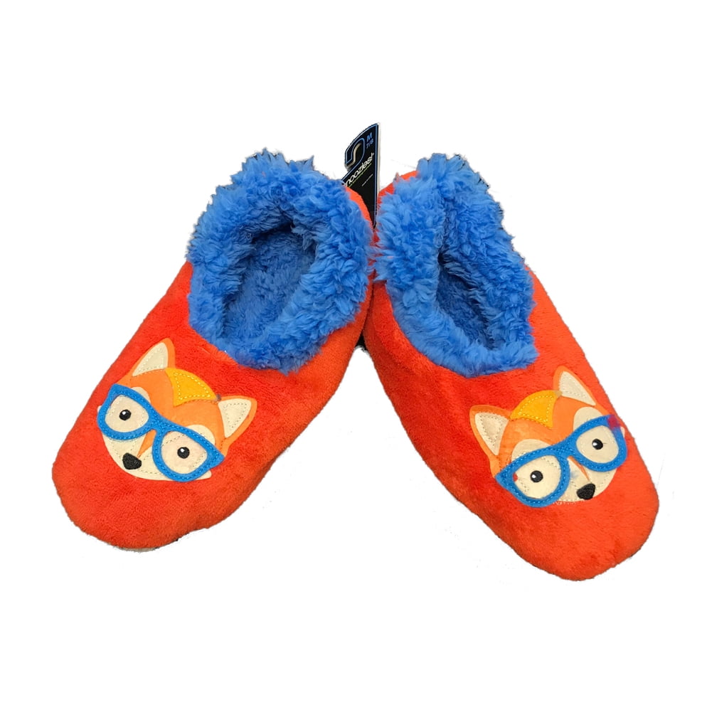 snoozies fox slippers