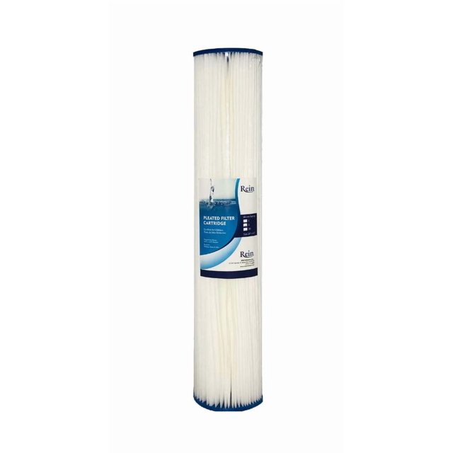 Whole House 20" x 4.5" Full Flow Pleated Polyester Sediment Filter Replacement Cartridge 30 Micron - Compatible with Pentek R30-20BB
