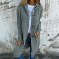 thumbnail image 7 of RYDCOT Womens Chunky Cable Knit Long Cardigan Warm Open Front Sweaters Hooded Knitted Sweater Button Down Winter Outerwear Coats with Pockets Sale, 7 of 7
