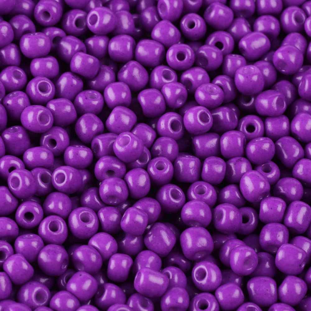 Baking Paint Glass Seed Beads Medium Orchid 6/0 4~5x3~4mm Hole: 1~2mm about 500pcs/50g 50g/bag 18bags/2pounds