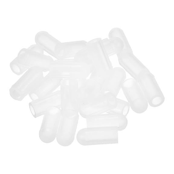 88Pack Silicone End Caps, 5mm(3/16") ID 13mm(1/2") Height, Clear