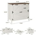 thumbnail image 2 of Vabches Lateral File Cabinet with 4 Drawers, Farmhouse Large Wood File Storage Cabinets Printer Stand for Home Office Cabinet, 2 of 8
