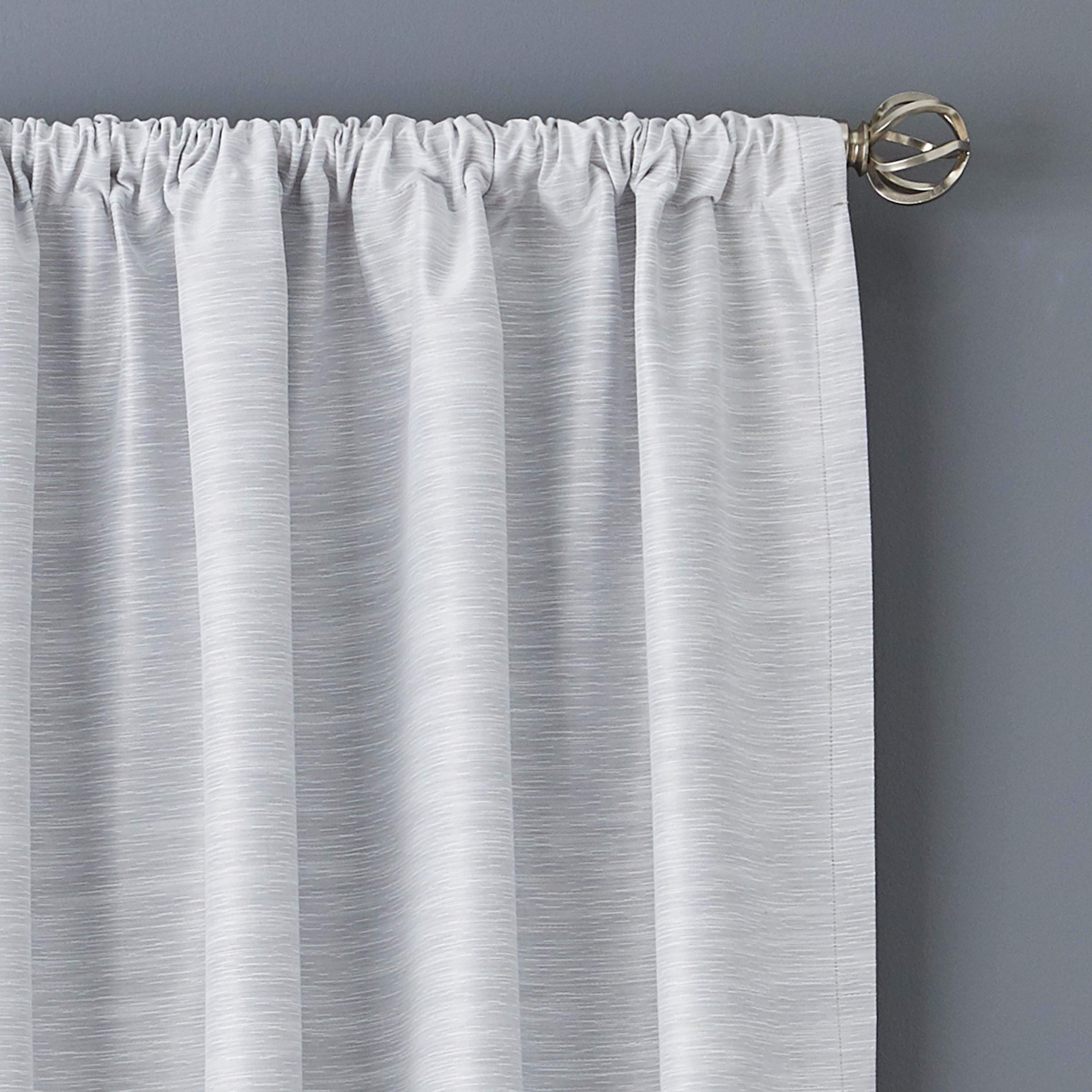 Better Homes & Gardens Colorblock Rod Pocket and Back Tab Blackout Curtain Panel, 1-Piece, Black, 50" W x 84" L