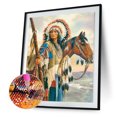thumbnail image 1 of Cuadros Decorativos DIY diamante pintura indios completo redondo diamante mosaico hogar Ehuebsd Nuevos Originales, 1 of 9