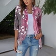 thumbnail image 3 of JULMCOMO Kimonos for Women Plus Size 3/4 Sleeve White Cardigan for Women Lightweight Open Front Shrug Cardigan Floral Print Dressy Casual Boho Cardigan Capes, 3 of 7