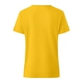 thumbnail image 6 of RQYYD Womens Short Sleeve Half Zip Dressy Tops Solid Casual Blouses Basic Tee Daily Clothes, 6 of 7