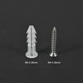 thumbnail image 2 of Unique Bargains 6X26mm Plastic Expansion Pipe Column Concrete Drywall Anchor Wall Plug Frame Fixings Tube with Screws Translucent 20 pcs, 2 of 4