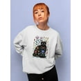 thumbnail image 2 of Folksy Felines B Sweatshirt Women -Annie Warren Designs, Female Medium, 2 of 4