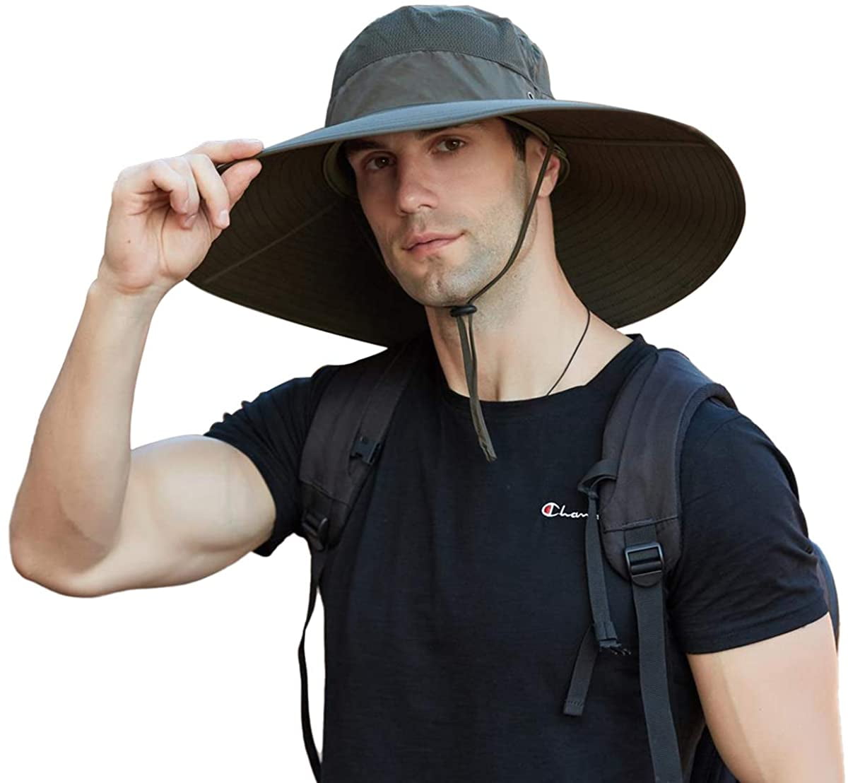 Super Wide Brim Sun Hat-UPF50+ Waterproof Bucket Hat for Fishing ...