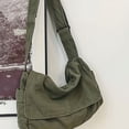 thumbnail image 4 of Simple Canvas Messenger Bag, Large-capacity Messenger Bag, Fashion Flip Shoulder Bag, 4 of 6