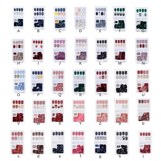 1 Set Glue on Nails Medium Length Toe Matte Press on Solid Color Wraps Art Decals Artificial Salon Supplies DIY Manicure Kit Type14
