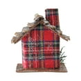 thumbnail image 4 of Northlight 4.25" Plaid Country Cabin Christmas Ornament - Red, 4 of 5