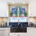 thumbnail image 5 of Yayeee Kitchen Curtains Tier Pair Light Filtering 27"x24" Rod Pocket Short Cafe Window Panel, Boat Seaside, 5 of 7