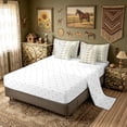 thumbnail image 4 of meiyoeat Vintage Pike Fish Full Size Bedding Sets for Boys Girls, Retro Hunting Ocean Wildlife Underwater Full Size Bed in a Bag, Beige, Reversible, 7 Pieces, 4 of 6