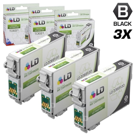 Remanufactured Cartridge Replacement for 69 T069120 (Black  3-Pack)
