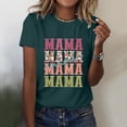 thumbnail image 2 of TSADFHJI Débardeurs pour Femmes Coupe Ample Femmes Chemises Imprimées Décontractées Col Rond Manches Courtes Tee Tops Tunique Blouse TTG Vert, 2 of 5