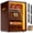 Walnut, variant on Marvero Desktop Cigar Humidor with Glass Door, 200 Count, Walnut Finish, LED Light, Digital Hygrometer, Cedar Drawers