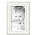 thumbnail image 2 of ArtToFrames 9" x 15" Majestic White Picture Frame, 9x15 inch Silver Wood Poster Frame (WOM-5198),  Pack, 2 of 7