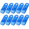 thumbnail image 1 of 10 Uds. Clip de lona para tienda de campaña, hebilla de Clip para toldo, abrazaderas para lona de cuerda de viento (azul), 1 of 3