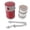 Red, variant on BIMZUC 2L 3‑Tier 304 Stainless Steel Vacuum Lunch Box with Leak‑Proof Silicone Rings, Microwave‑Safe, Shoulder Strap, Red