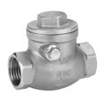thumbnail image 1 of Ccdes 1/2 DN15 en Acier Inoxydable à Sens Unique Clapet Anti-Retour Filetage Femelle WOG 200PSI, DN15 Clapet Anti-Retour, Clapet Anti-Retour Swing Femelle, 1 of 8