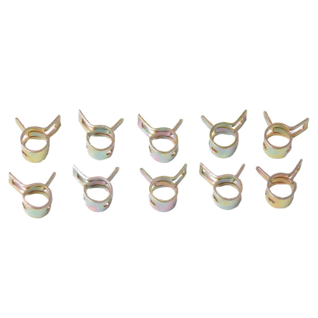 8mm Spring Clips Vacuum Fuel Oil Hose Clamps Low Pressure 10pcs/Set