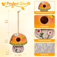 Solar Mushroom Birdhouse with Light Hanging Decorative Outdoor Bird ...