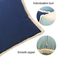 thumbnail image 3 of Funda de almohada de lino de color sólido de 2 piezas, adecuada para sofá, dormitorio y ciclismo., 3 of 5